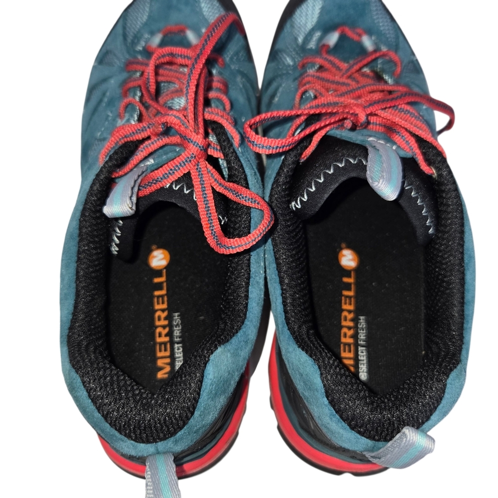 Merrell Women 7 Dragon Fly Capra Waterproof Suede Hiking Shoes Vibram Mega Grip - Picture 7 of 15